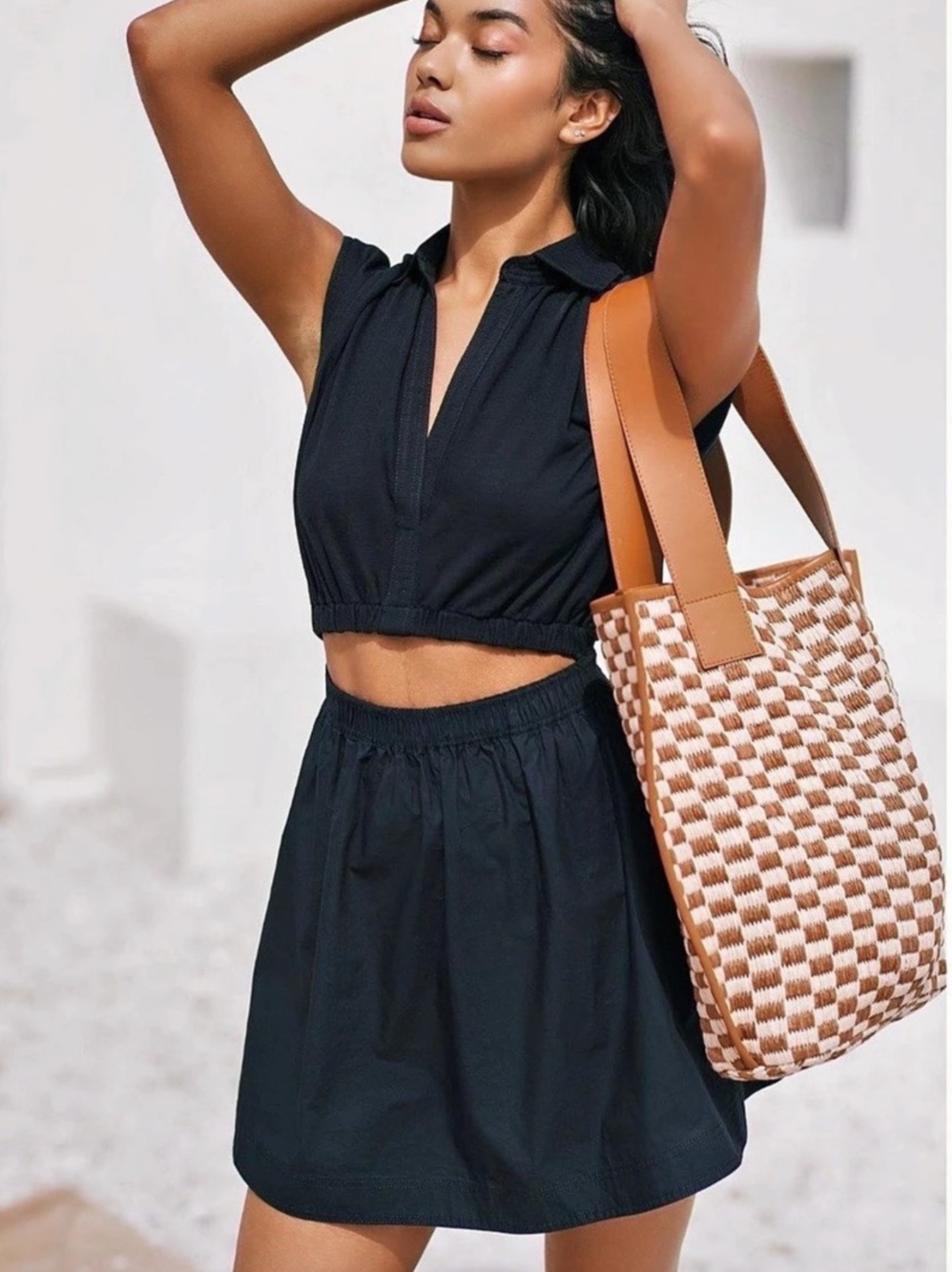 Celandine Black Mini Dress